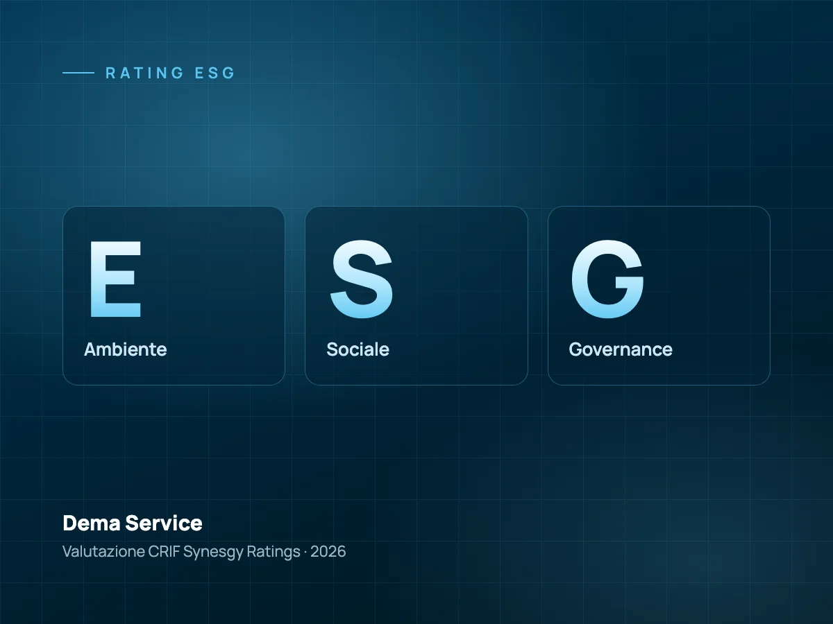 Rating ESG di Dema Service: ambiente, sociale, governance